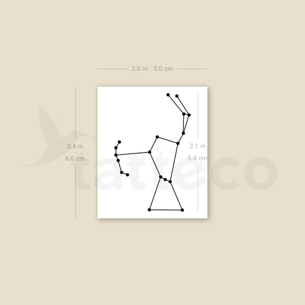 Orion Constellation Temporary Tattoo - Set of 3