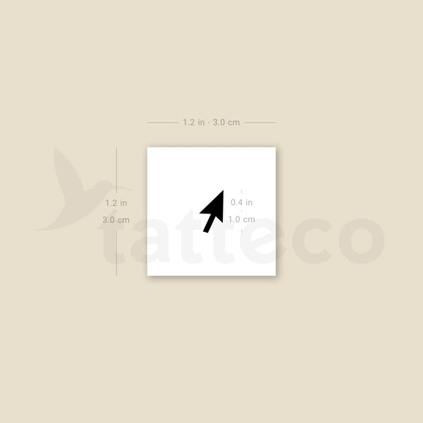 Cursor Arrow Temporary Tattoo - Set of 3