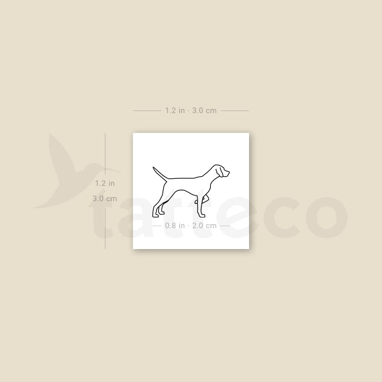 Pointer Temporary Tattoo - Set of 3