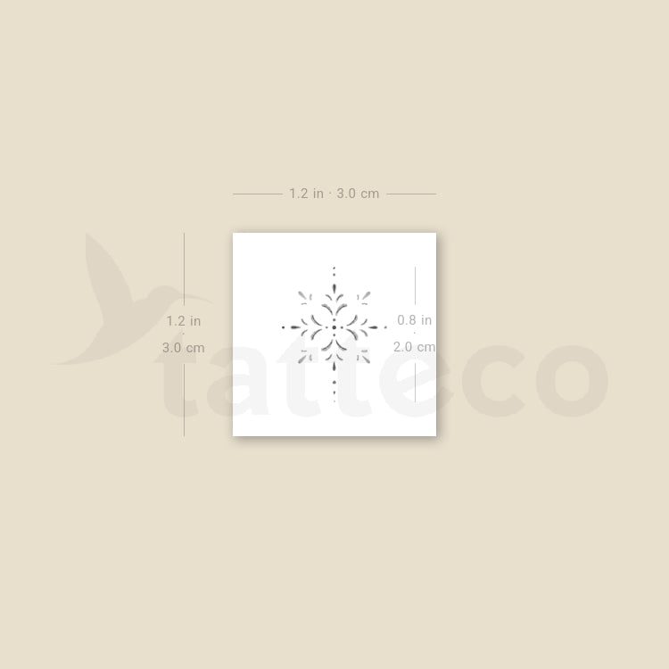 Small Ornament By Stefano Mazza Temporary Tattoo - Set of 3