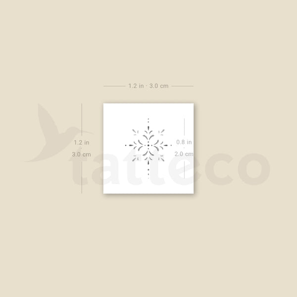 Small Ornament By Stefano Mazza Temporary Tattoo - Set of 3