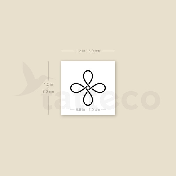 Good Luck Celtic Symbol Temporary Tattoo - Set of 3