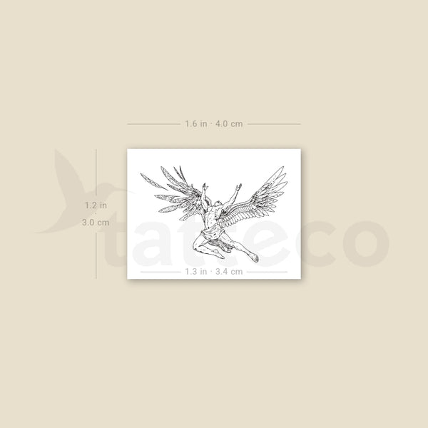 Fall Of Icarus Temporary Tattoo - Set of 3