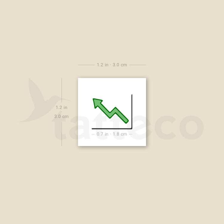 Bullish Stock Temporary Tattoo - Set of 3