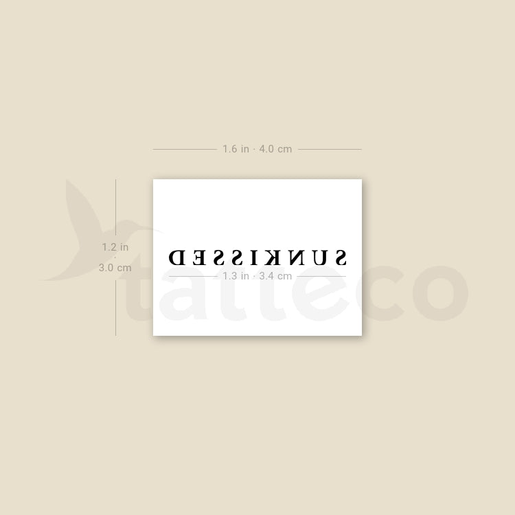 SUNKISSED Temporary Tattoo - Set of 3