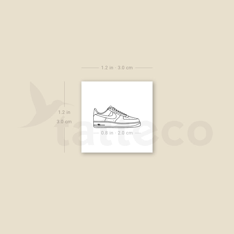 Nike Air Force 1 Temporary Tattoo - Set of 3