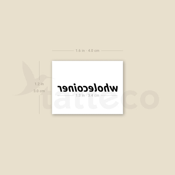 Wholecoiner Temporary Tattoo - Set of 3