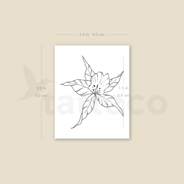 Orchid Temporary Tattoo By M3.Ink - Set of 3