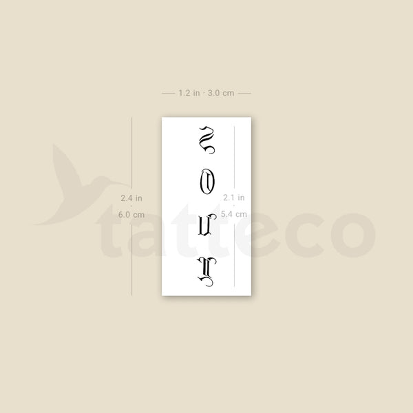 Soul Temporary Tattoo By M3.Ink - Set of 3