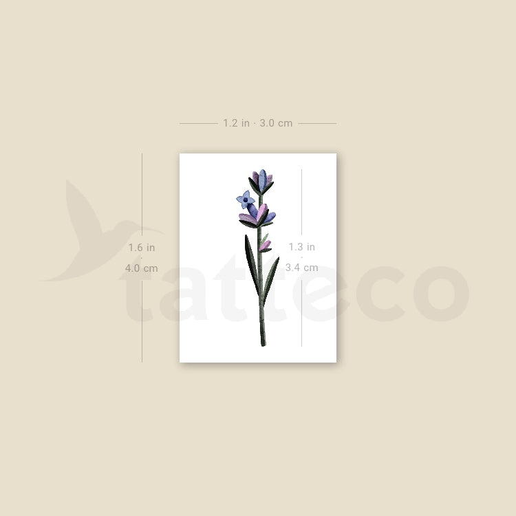 Lavender By Ann Lilya Temporary Tattoo - Set of 3