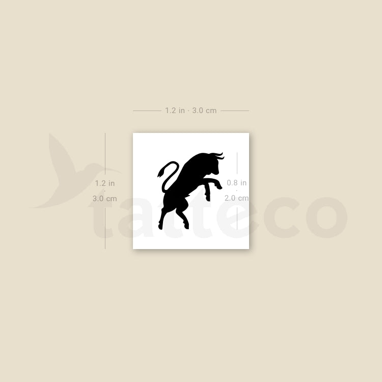 Torino Toro Rampante Temporary Tattoo - Set of 3