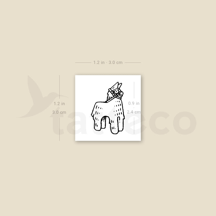 Piñata Temporary Tattoo - Set of 3