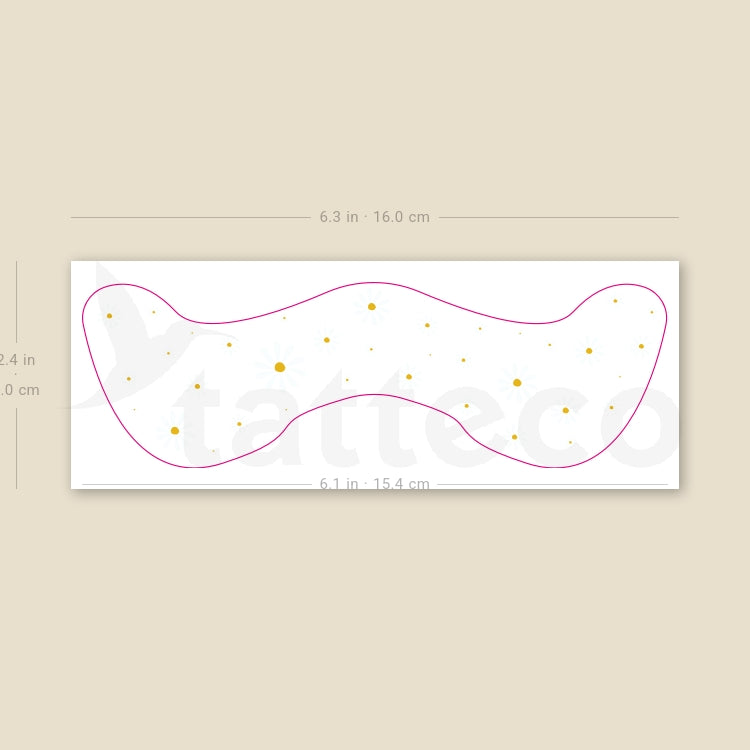 Daisy Freckles Temporary Tattoo - Set of 3
