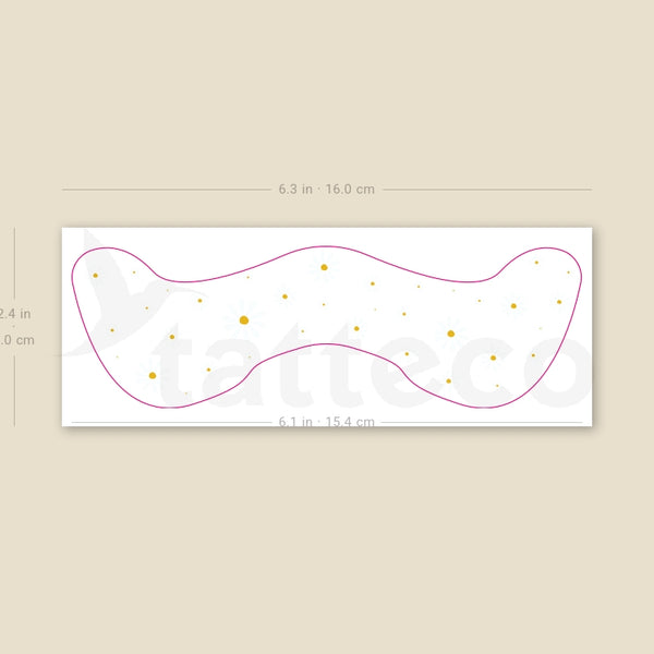 Daisy Freckles Temporary Tattoo - Set of 3