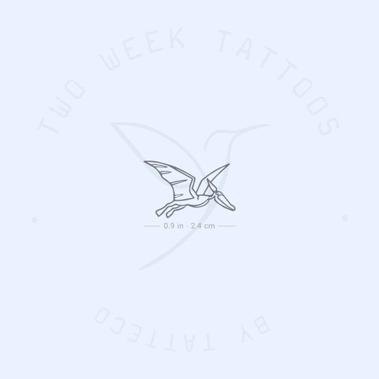 Tatuaje semipermanente de pterosaurio (juego de 2)