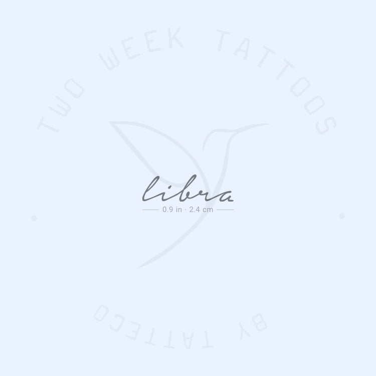 Libra Semi-Permanent Tattoo - Set of 2