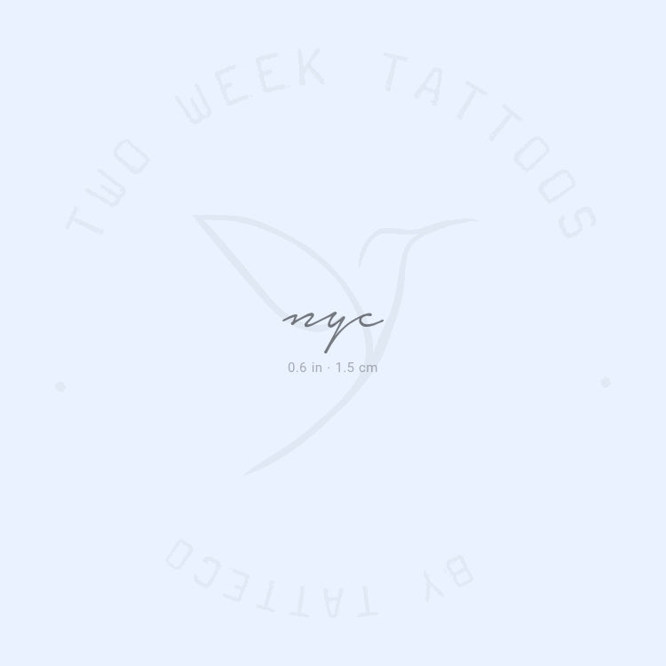Tatuaje semipermanente de Nueva York - Juego de 2