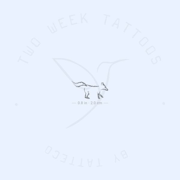 Minimalist Fox Semi-Permanent Tattoo - Set of 2