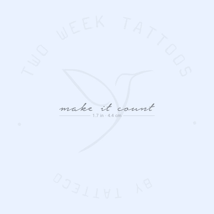 Make It Count Semi-Permanent Tattoo - Set of 2