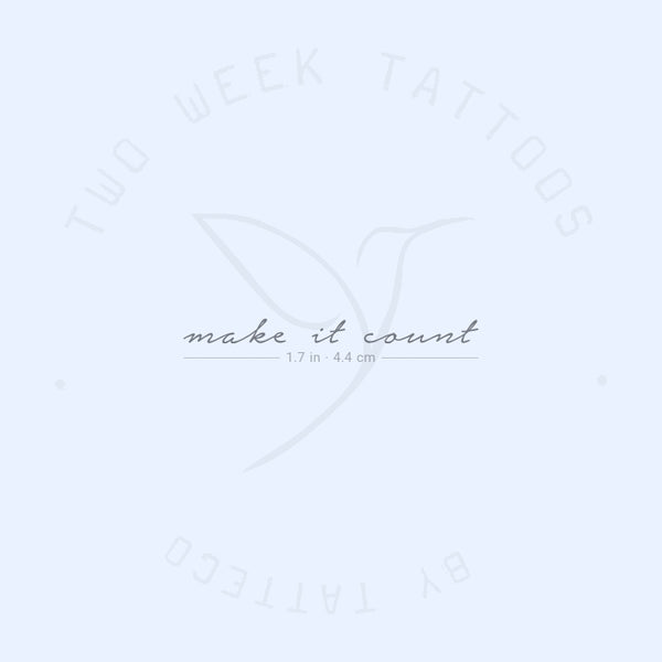 Make It Count Semi-Permanent Tattoo - Set of 2