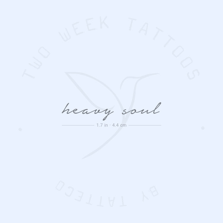 Heavy Soul Semi-Permanent Tattoo - Set of 2