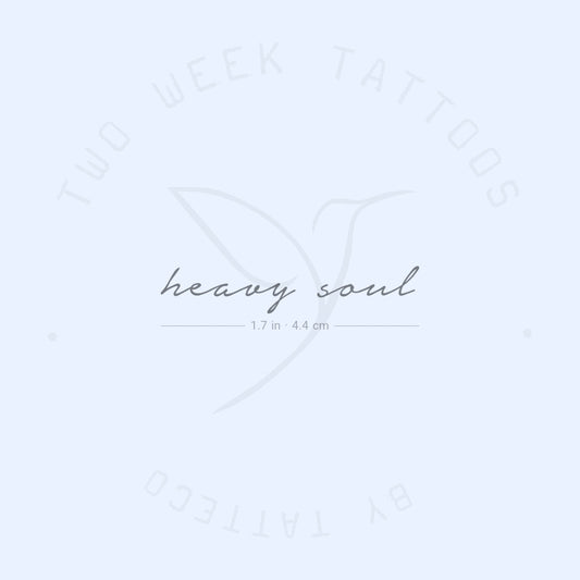 Tatuaje semipermanente Heavy Soul - Juego de 2