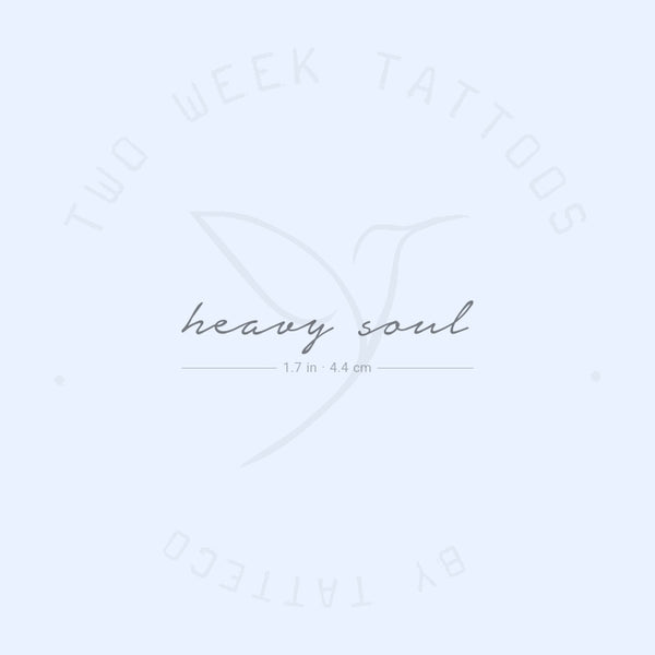 Heavy Soul Semi-Permanent Tattoo - Set of 2