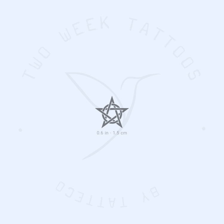 Circumscribed Pentagram Semi-Permanent Tattoo - Set of 2