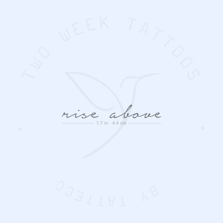 Rise Above Semi-Permanent Tattoo - Set of 2
