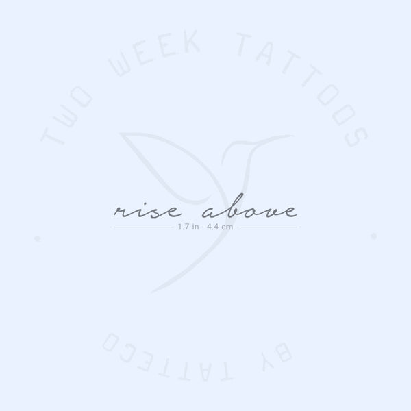 Rise Above Semi-Permanent Tattoo - Set of 2