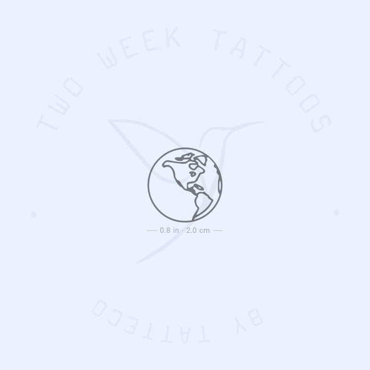 Tatuaje semipermanente Tierra América - Juego de 2
