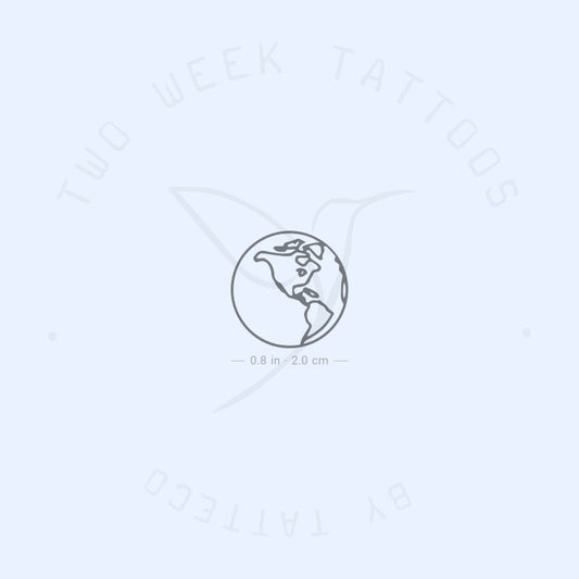 Tatuaje semipermanente Tierra América - Juego de 2