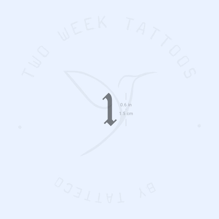 One Semi-Permanent Tattoo - Set of 2