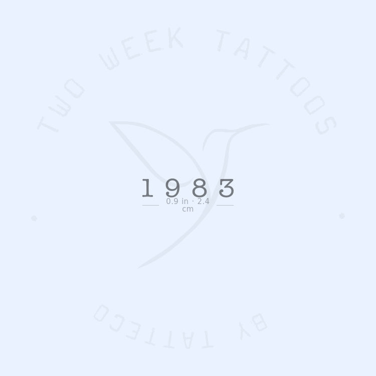 Tatuaje semipermanente de 1983 - Juego de 2