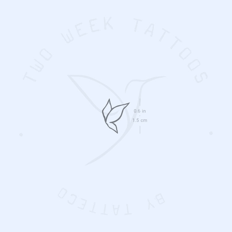 Minimalist Butterfly Semi-Permanent Tattoo - Set of 2