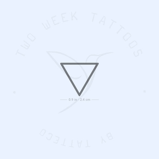 Water Alchemy Symbol Semi-Permanent Tattoo - Set of 2