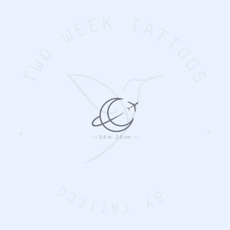 Around The Moon Semi-Permanent Tattoo - Set of 2