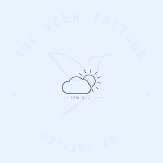 Tatuaje semipermanente "Día nublado" - Juego de 2