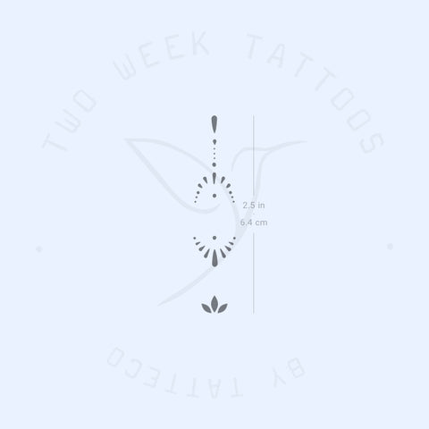 Finger Composition 2 Semi-Permanent Tattoo - Set of 2