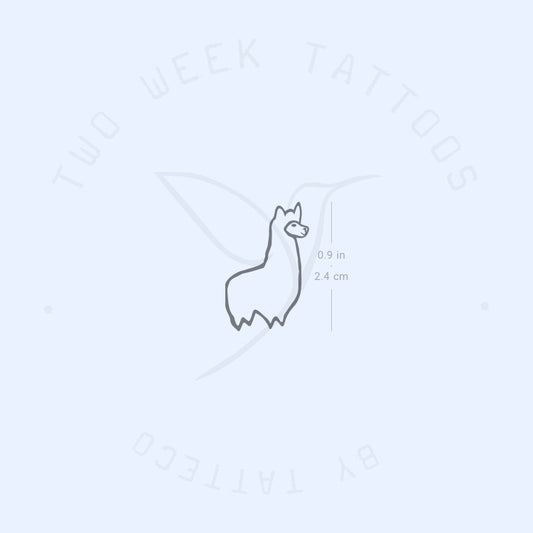 Llama Semi-Permanent Tattoo - Set of 2