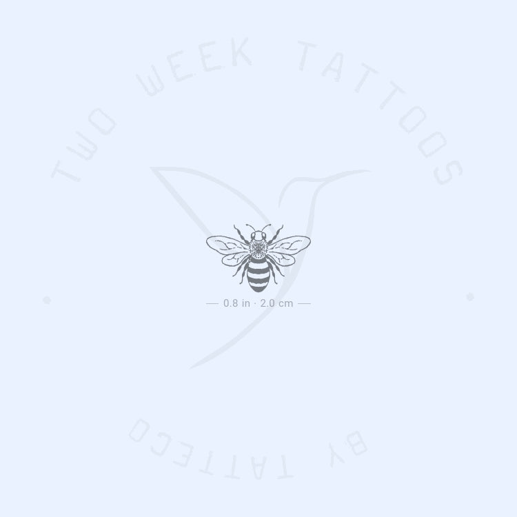 Ivy Mining Bee Semi-Permanent Tattoo - Set of 2