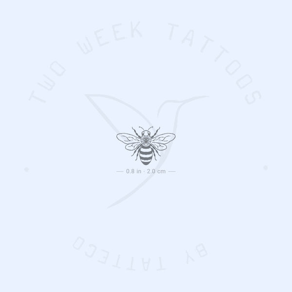Ivy Mining Bee Semi-Permanent Tattoo - Set of 2