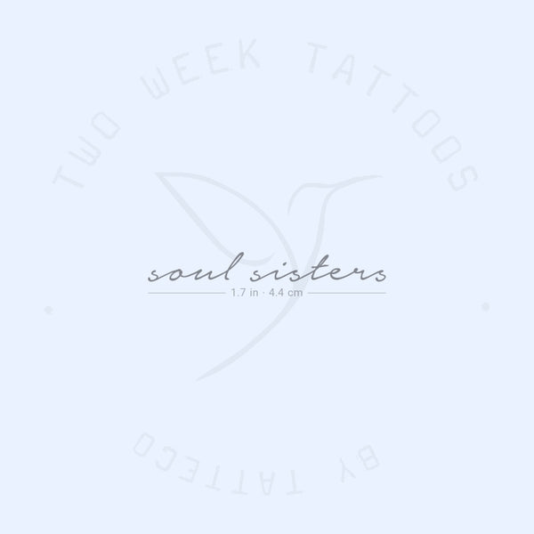 Soul Sisters Semi-Permanent Tattoo - Set of 2