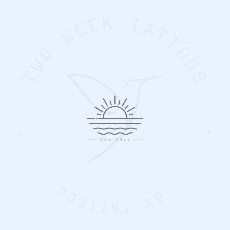 Sea Sun Semi-Permanent Tattoo - Set of 2