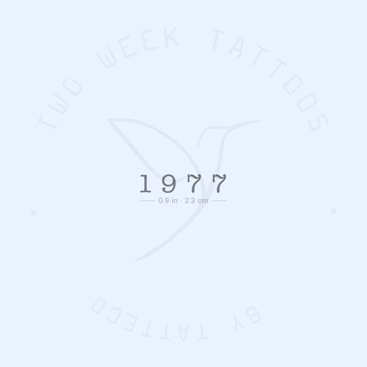 Tatuaje semipermanente de 1977 - Juego de 2