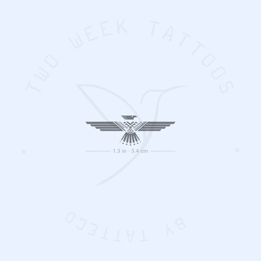 Tatuaje semipermanente pequeño de Thunderbird (juego de 2)