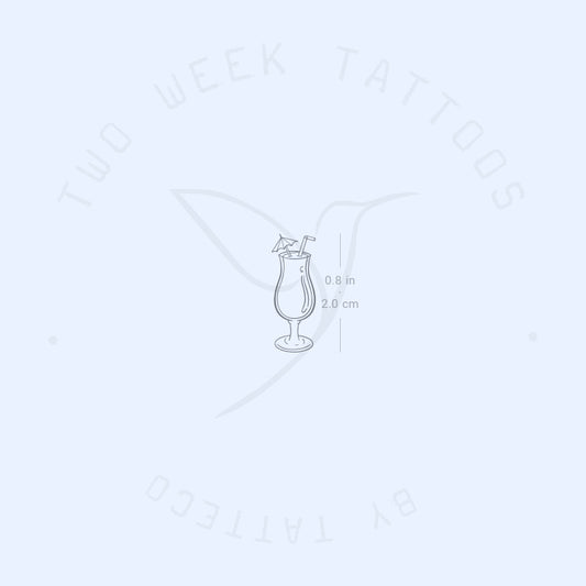 Little Piña Colada Semi-Permanent Tattoo - Set of 2