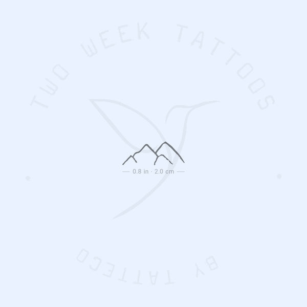 Tiny Mountain Semi-Permanent Tattoo - Set of 2