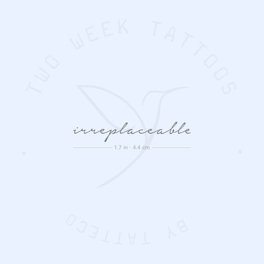 Irreplaceable Semi-Permanent Tattoo - Set of 2