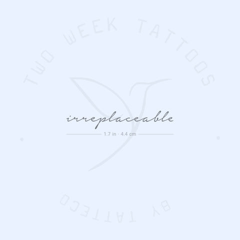 Irreplaceable Semi-Permanent Tattoo - Set of 2